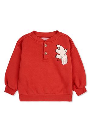 felpa in cotone rosso BOBO CHOSES KIDS | B224AB032.